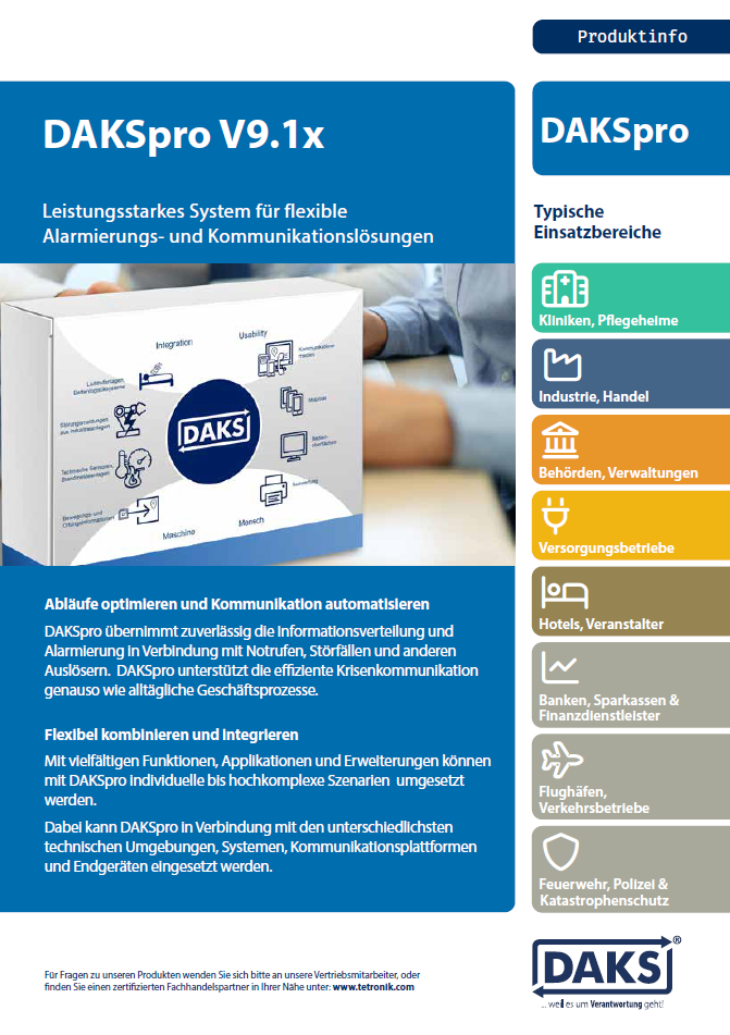 DAKSpro V9.1x Produktinfo